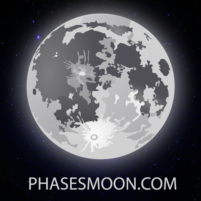 Moon phase on Thursday, December 19, 2024 in Oshawa, Canada
