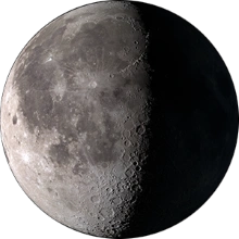 Moon phase on Wednesday, March 19, 2025 in Tacoma, United States